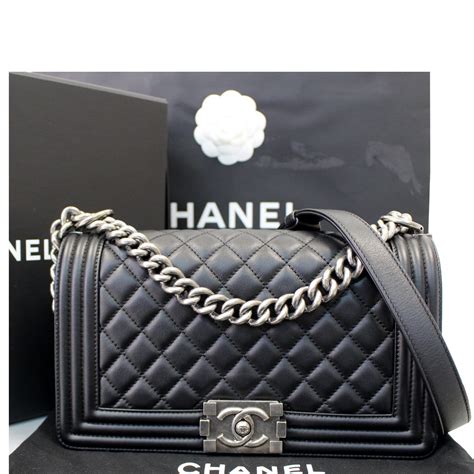 boy chanel bags black small